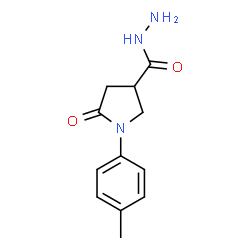 ChemSpider 2D Image | 1-(4-Methylphenyl)-5-oxo-3-pyrrolidinecarbohydrazide | C12H15N3O2