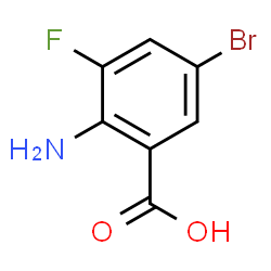 ChemSpider 2D Image | 2-Amino-5-bromo-3-fluorobenzoic acid | C7H5BrFNO2