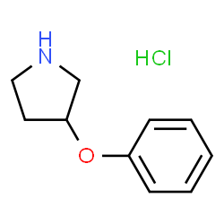 ChemSpider 2D Image | 3-Phenoxypyrrolidine hydrochloride | C10H14ClNO