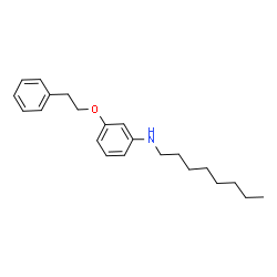ChemSpider 2D Image | N-Octyl-3-(2-phenylethoxy)aniline | C22H31NO