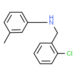 ChemSpider 2D Image | N-(2-Chlorobenzyl)-3-methylaniline | C14H14ClN