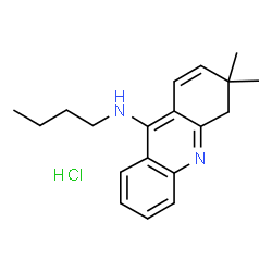 ChemSpider 2D Image | N-Butyl-3,3-dimethyl-3,4-dihydro-9-acridinamine hydrochloride (1:1) | C19H25ClN2