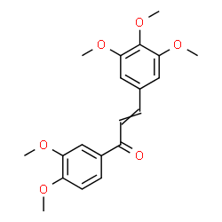 ChemSpider 2D Image | 1-(3,4-Dimethoxyphenyl)-3-(3,4,5-trimethoxyphenyl)-2-propen-1-one | C20H22O6