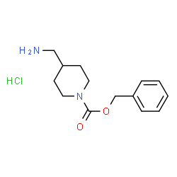 ChemSpider 2D Image | Benzyl 4-(aminomethyl)piperidine-1-carboxylate hydrochloride | C14H21ClN2O2