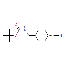ChemSpider 2D Image | 2-Methyl-2-propanyl [(trans-4-cyanocyclohexyl)methyl]carbamate | C13H22N2O2