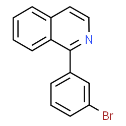 ChemSpider 2D Image | 1-(3-Bromophenyl)isoquinoline | C15H10BrN