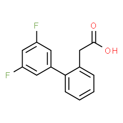 ChemSpider 2D Image | 2-Biphenyl-3',5'-difluoro-acetic acid | C14H10F2O2