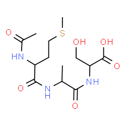 ChemSpider 2D Image | N-Acetylmethionylalanylserine | C13H23N3O6S
