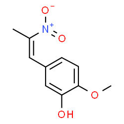 ChemSpider 2D Image | 2-Methoxy-5-[(1Z)-2-nitro-1-propen-1-yl]phenol | C10H11NO4