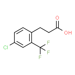 ChemSpider 2D Image | 3-[4-Chloro-2-(trifluoromethyl)phenyl]propanoic acid | C10H8ClF3O2