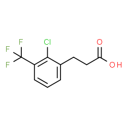 ChemSpider 2D Image | 3-[2-Chloro-3-(trifluoromethyl)phenyl]propanoic acid | C10H8ClF3O2