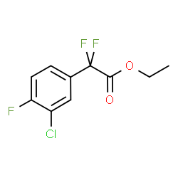 ChemSpider 2D Image | Ethyl (3-chloro-4-fluorophenyl)(difluoro)acetate | C10H8ClF3O2