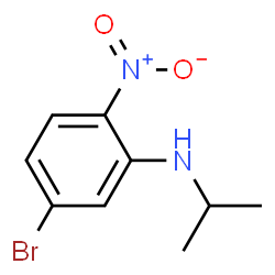 ChemSpider 2D Image | 5-Bromo-N-isopropyl-2-nitroaniline | C9H11BrN2O2