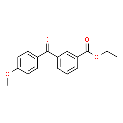 ChemSpider 2D Image | Ethyl 3-(4-methoxybenzoyl)benzoate | C17H16O4