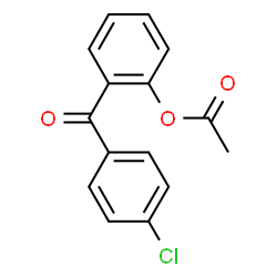 ChemSpider 2D Image | 2-(4-Chlorobenzoyl)phenyl acetate | C15H11ClO3