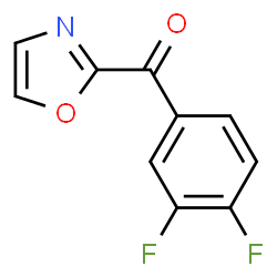 ChemSpider 2D Image | 2-(3,4-Difluorobenzoyl)oxazole | C10H5F2NO2