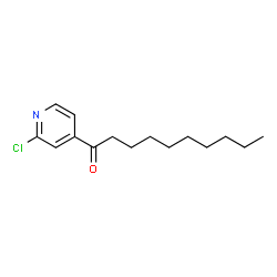 ChemSpider 2D Image | 1-(2-Chloro-4-pyridinyl)-1-decanone | C15H22ClNO