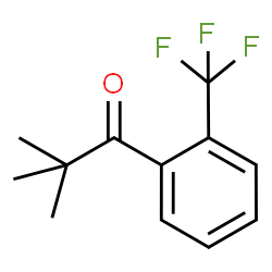 ChemSpider 2D Image | 2,2-Dimethyl-1-[2-(trifluoromethyl)phenyl]-1-propanone | C12H13F3O