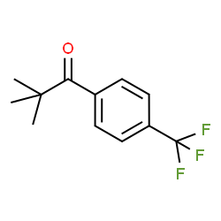 ChemSpider 2D Image | 2,2-Dimethyl-1-[4-(trifluoromethyl)phenyl]-1-propanone | C12H13F3O
