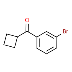 ChemSpider 2D Image | 3-bromophenyl cyclobutyl ketone | C11H11BrO