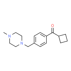 ChemSpider 2D Image | Cyclobutyl[4-[(4-methyl-1-piperazinyl)methyl]phenyl]methanone | C17H24N2O