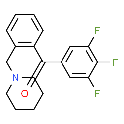ChemSpider 2D Image | 2-piperidinomethyl-3',4',5'-trifluorobenzophenone | C19H18F3NO