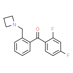 ChemSpider 2D Image | [2-(1-Azetidinylmethyl)phenyl](2,4-difluorophenyl)methanone | C17H15F2NO