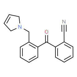ChemSpider 2D Image | 2-[2-(2,5-Dihydro-1H-pyrrol-1-ylmethyl)benzoyl]benzonitrile | C19H16N2O