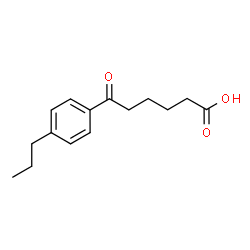ChemSpider 2D Image | 6-Oxo-6-(4-propylphenyl)hexanoic acid | C15H20O3