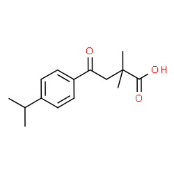 ChemSpider 2D Image | 4-(4-Isopropylphenyl)-2,2-dimethyl-4-oxobutanoic acid | C15H20O3