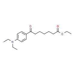 ChemSpider 2D Image | Ethyl 7-[4-(diethylamino)phenyl]-7-oxoheptanoate | C19H29NO3