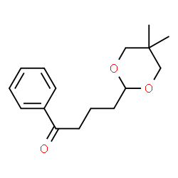 ChemSpider 2D Image | 4-(5,5-dimethyl-1,3-dioxan-2-yl)butyrophenone | C16H22O3