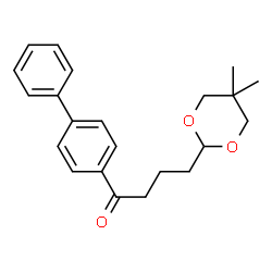 ChemSpider 2D Image | 1-(4-Biphenylyl)-4-(5,5-dimethyl-1,3-dioxan-2-yl)-1-butanone | C22H26O3