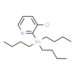 ChemSpider 2D Image | 3-Chloro-2-(tributylstannyl)pyridine | C17H30ClNSn