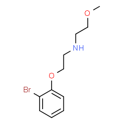 ChemSpider 2D Image | 2-(2-Bromophenoxy)-N-(2-methoxyethyl)ethanamine | C11H16BrNO2