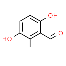 ChemSpider 2D Image | 3,6-Dihydroxy-2-iodobenzaldehyde | C7H5IO3