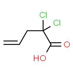 ChemSpider 2D Image | 2,2-Dichloro-4-pentenoic acid | C5H6Cl2O2