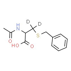 ChemSpider 2D Image | N-Acetyl-S-benzyl(3,3-~2~H_2_)cysteine | C12H13D2NO3S