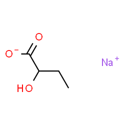 ChemSpider 2D Image | Sodium 2-hydroxybutanoate | C4H7NaO3