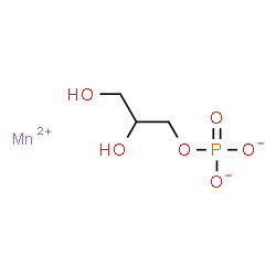 ChemSpider 2D Image | Manganese(2+) 2,3-dihydroxypropyl phosphate | C3H7MnO6P