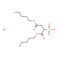 ChemSpider 2D Image | Sodium 1,4-dioxo-1,4-bis(pentyloxy)-2-butanesulfonate | C14H25NaO7S