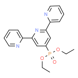 ChemSpider 2D Image | Diethyl 2,2':6',2''-terpyridine-4'-phosphonate | C19H20N3O3P