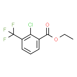ChemSpider 2D Image | Ethyl 2-chloro-3-(trifluoromethyl)benzoate | C10H8ClF3O2