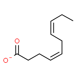 ChemSpider 2D Image | (4Z,7Z)-4,7-Decadienoate | C10H15O2