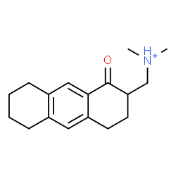 ChemSpider 2D Image | N,N-Dimethyl(1-oxo-1,2,3,4,5,6,7,8-octahydro-2-anthracenyl)methanaminium | C17H24NO