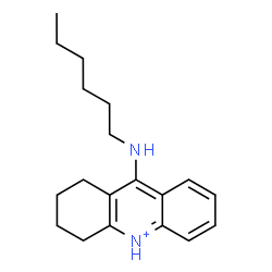 ChemSpider 2D Image | 9-(Hexylamino)-1,2,3,4-tetrahydroacridinium | C19H27N2