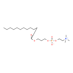 ChemSpider 2D Image | 3-(Dodecanoyloxy)propyl 2-(trimethylammonio)ethyl phosphate | C20H42NO6P