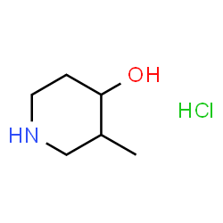 ChemSpider 2D Image | 3-methylpiperidin-4-ol hydrochloride | C6H14ClNO