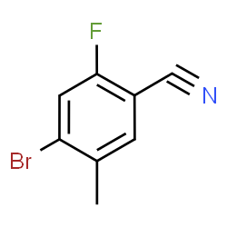 ChemSpider 2D Image | 4-Bromo-2-fluoro-5-methylbenzonitrile | C8H5BrFN