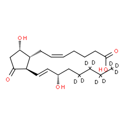 ChemSpider 2D Image | Prostaglandin D2-d9 | C20H23D9O5
